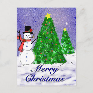 God jul helg vykort
