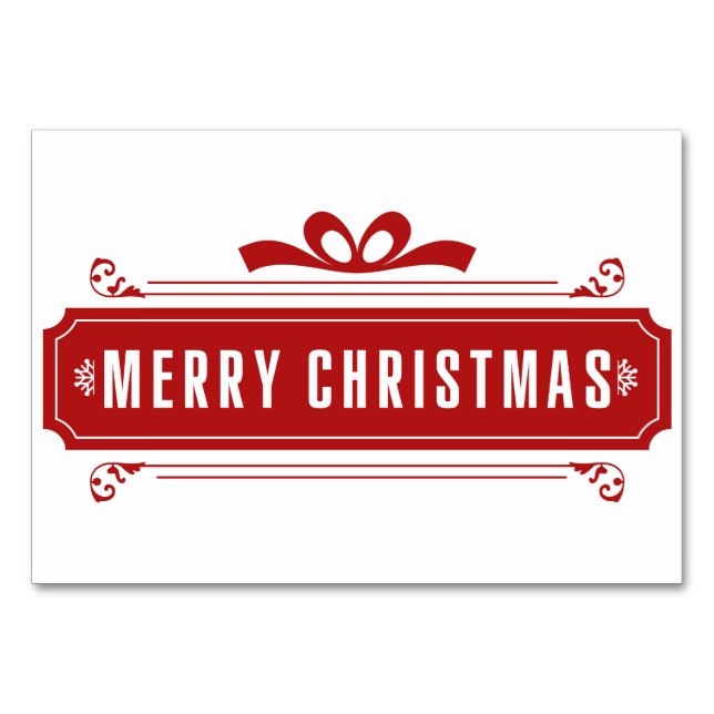 God jul Helgdag Bordsnummer (Framsidan)