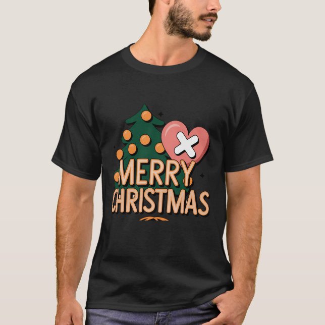 God jul Helgdag Cheer T-Shirt för manar (Framsida)