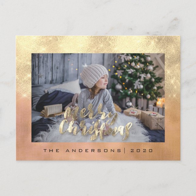 God jul Helgdag Cottage Photo Ro Vykort (Framsida)