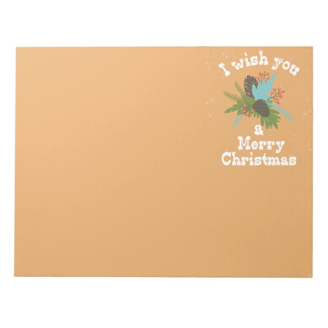 God jul Helgdag Decor Anteckningsblock (Framsida)