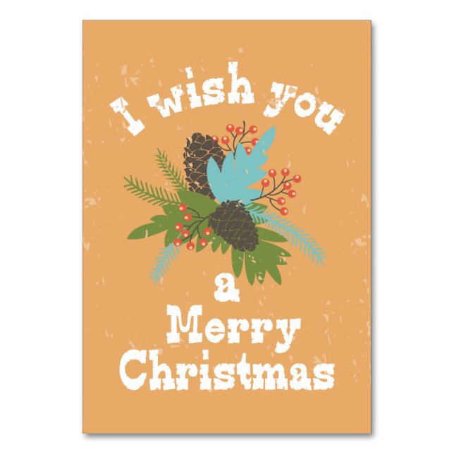 God jul Helgdag Decor Bordsnummer (Framsidan)