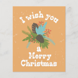 God jul Helgdag Decor Flygblad