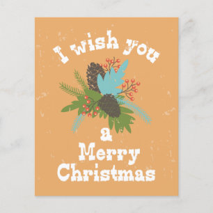 God jul Helgdag Decor Flygblad