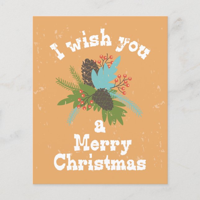 God jul Helgdag Decor Flygblad (Framsidan)