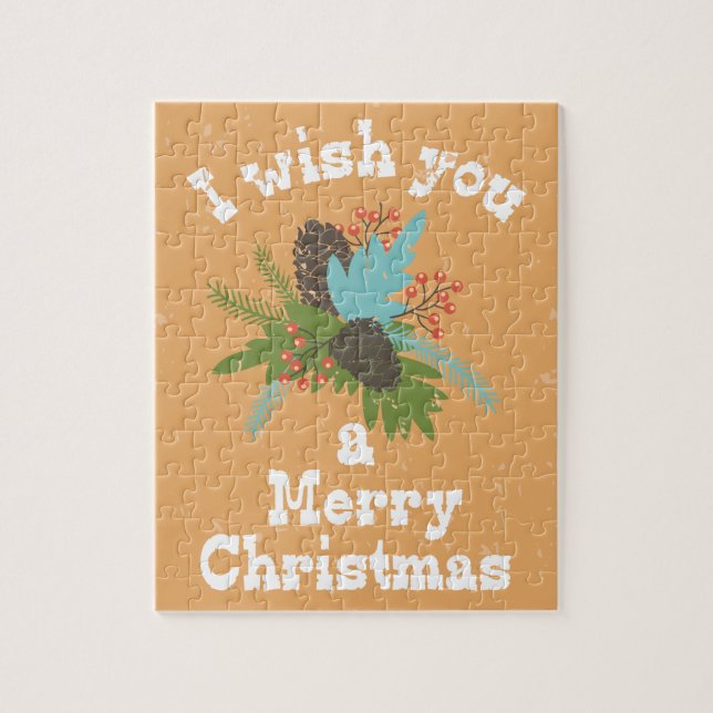 God jul Helgdag Decor Pussel (Vertikal)