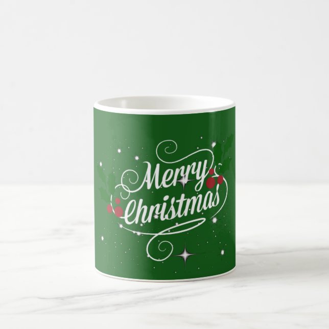 God jul, helgdag färg kaffemugg (Center)