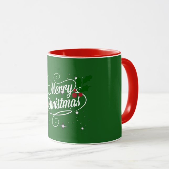 God jul, helgdag färg mugg (Framsida höger)