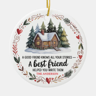 God jul Helgdag för personlig Julgransprydnad Keramik