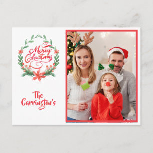 God jul Helgdag Fotoandedräkt Vykort