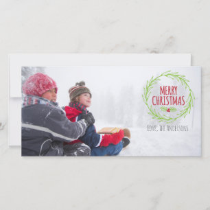 God jul Helgdag-fotokort Julkort