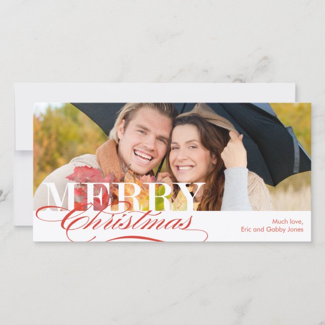 God jul Helgdag-fotokort Julkort (Framsida)