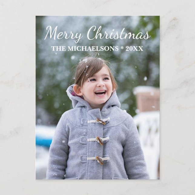 God jul Helgdag fotovykort Helg Vykort (Framsida)