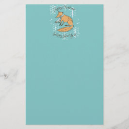 God jul Helgdag Fox Mysigt Brevpapper