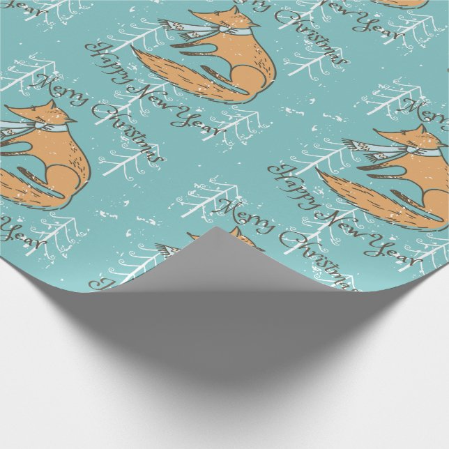 God jul Helgdag Fox Mysigt Presentpapper (Hörn)