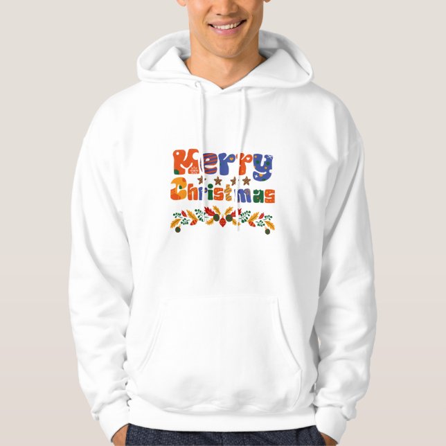 God jul Helgdag Hoodie (Framsida)