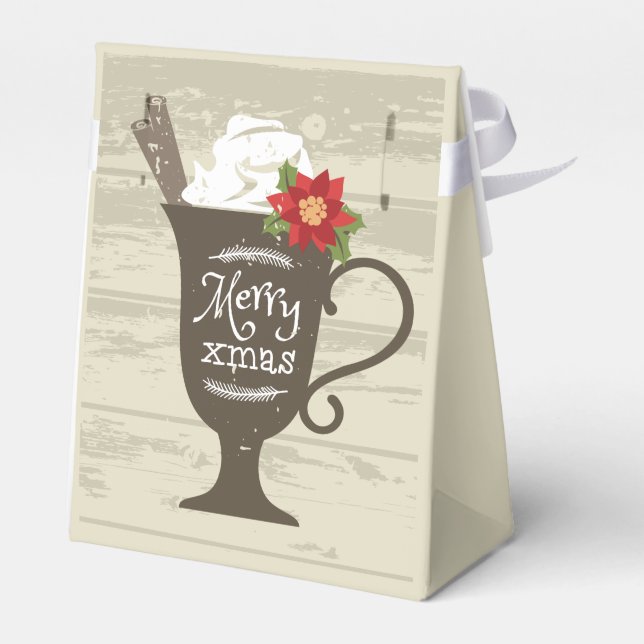 God jul Helgdag Ice Cream Presentaskar (Baksidan Sidan)