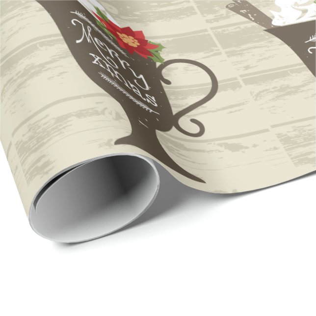 God jul Helgdag Ice Cream Presentpapper (Rullad Hörn)