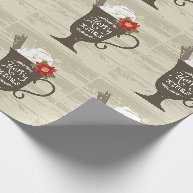 God jul Helgdag Ice Cream Presentpapper (Hörn)