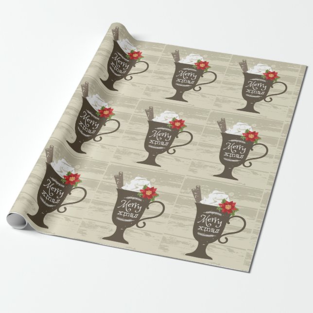 God jul Helgdag Ice Cream Presentpapper (Utrullad)