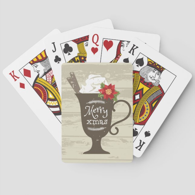 God jul Helgdag Ice Cream Spelkort (Baksidan)