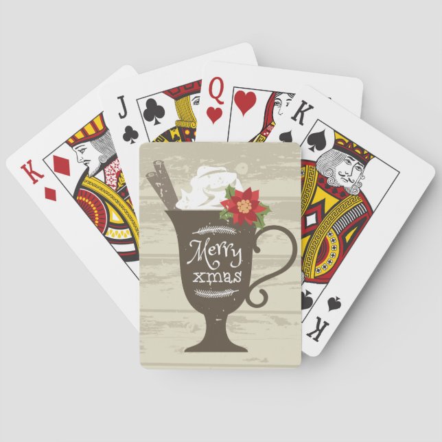 God jul Helgdag Ice Cream Spelkort (Baksidan)