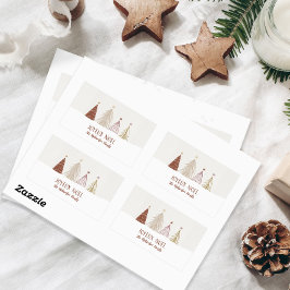 God Jul Helgdag Joyeux Noel Party Chic Rektangulärt Klistermärke