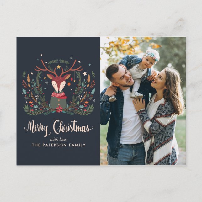 "God jul" Helgdag jul i morgon Helg Vykort (Framsida)