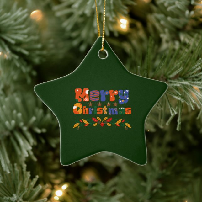 God jul Helgdag Julgransprydnad Keramik (Träd)