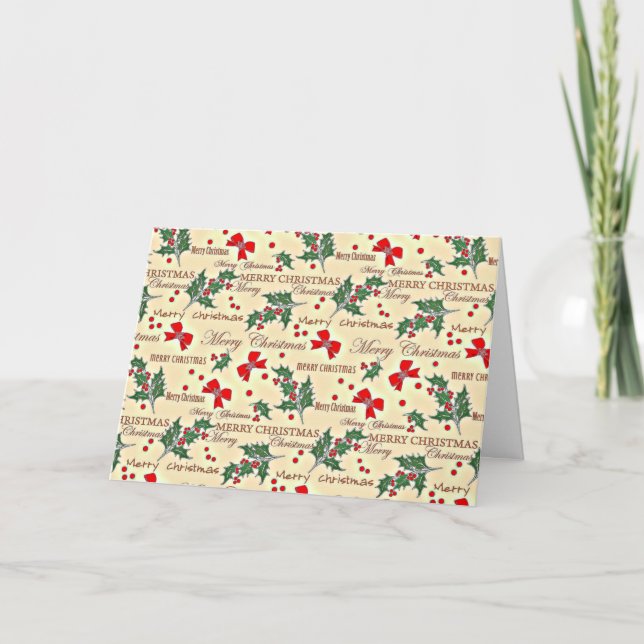 God jul helgdag kort (Framsida)