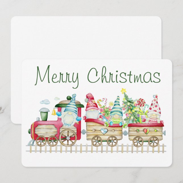 God jul Helgdag-kort Julkort (Fram/baksida)