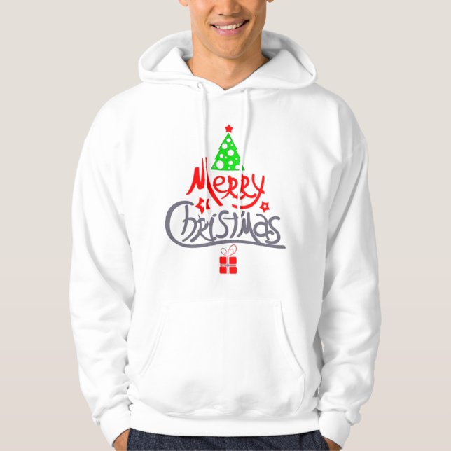 God jul Helgdag Little Stars T-Shirt Hoodie (Framsida)