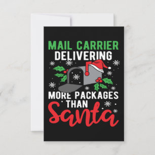 God jul, Helgdag Mailman Postman Say Tack Kort