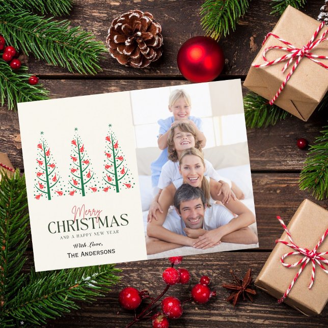 God jul Helgdag Photo Träd på Roligten på flygplan Vykort (Skapare uppladdad)