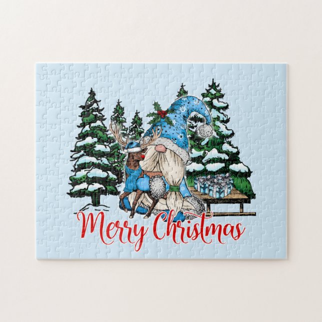 God Jul-Helgdag Pussel (Horisontell)