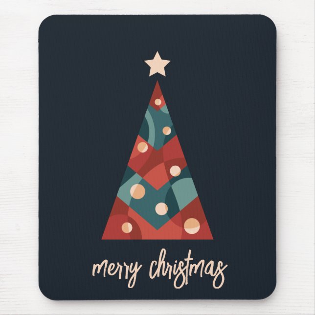 God jul helgdag säsong art julafton träd musmatta (Framsidan)