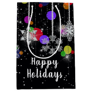 God jul Helgdag Snöflingor Medium Gift Bag
