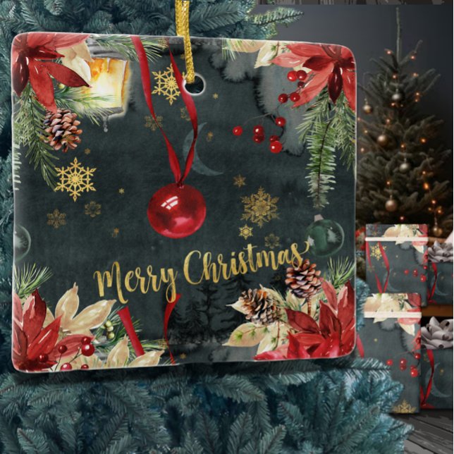 God jul Helgdag Splendor Julgransprydnad Keramik (Skapare uppladdad)