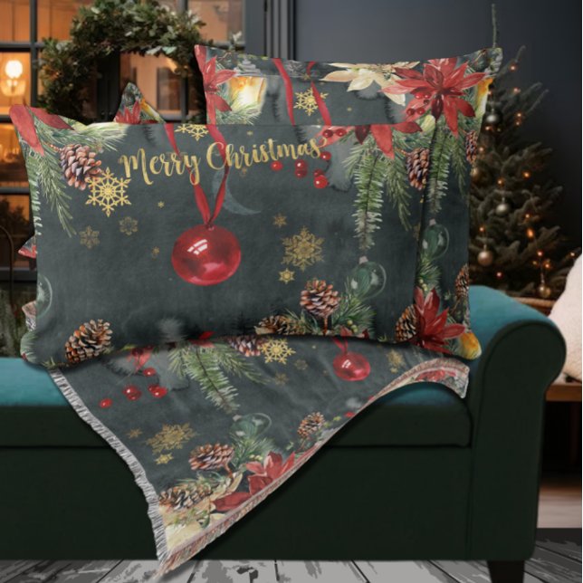 God jul Helgdag Splendor Lumbarkudde (Skapare uppladdad)