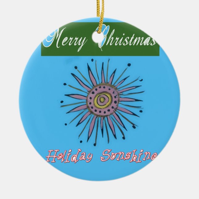 God jul Helgdag Sunshine Collection Julgransprydnad Keramik (Framsidan)