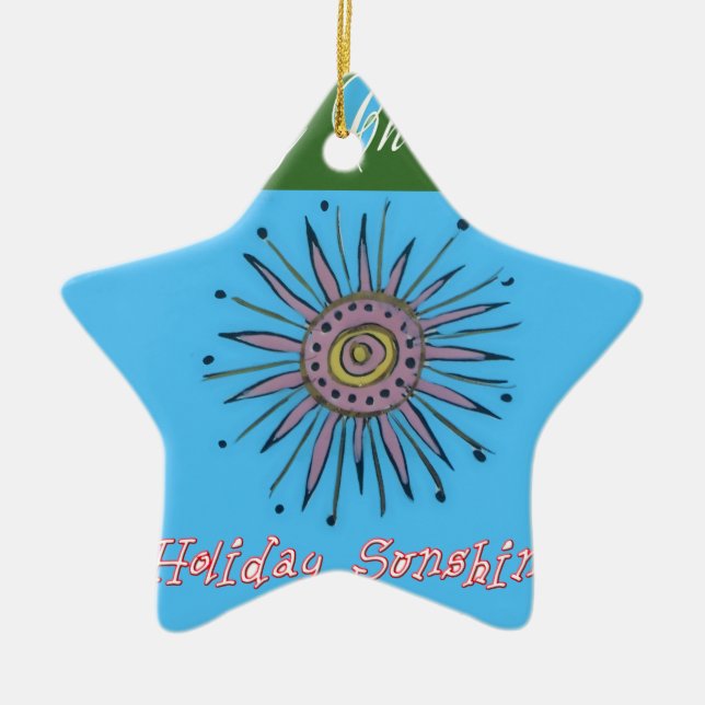 God jul Helgdag Sunshine Collection Julgransprydnad Keramik (Framsidan)
