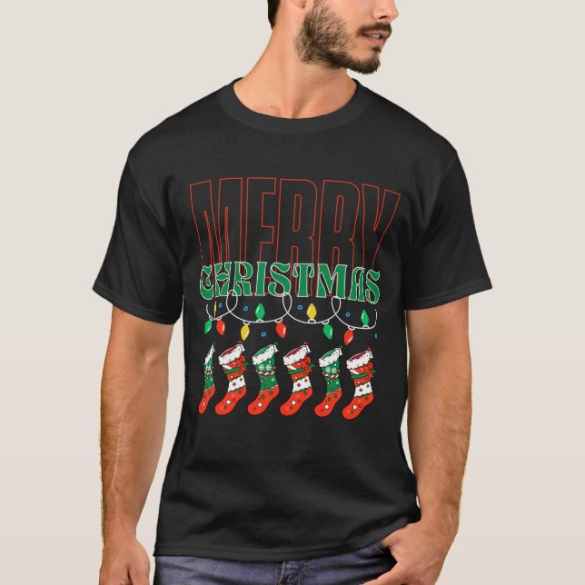 God jul Helgdag T Shirt (Framsida)