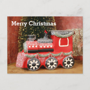 God jul Helgdag Tåg Helg Vykort