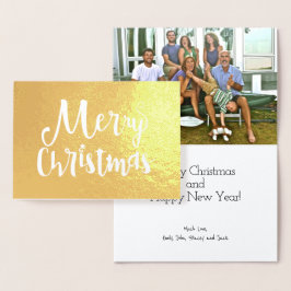 God jul Helgdag Typografi Folierat Kort