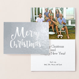 God jul Helgdag Typografi - foto Folierat Kort