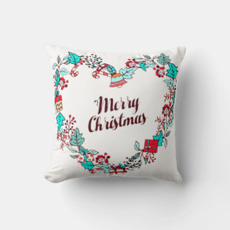 God jul Helgdag Typografi Hjärtform Kudde
