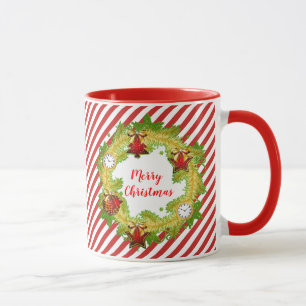 God jul Helgdag Wandeand Red Rand Mugg