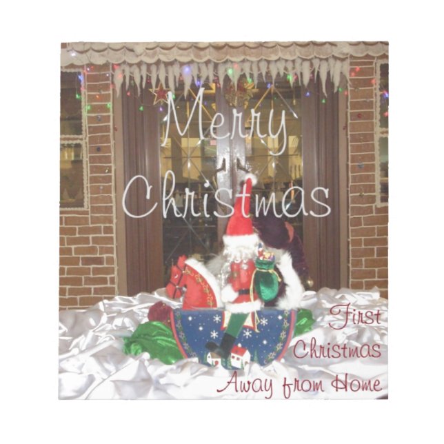 God jul helgdagar bort från hemmet Inspired A Anteckningsblock (Framsida)