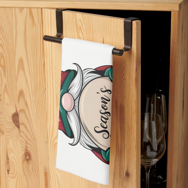 God jul, helgdagar kökshandduk (Thirds Fold)