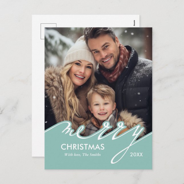 God jul Helgdagskorten Helg Vykort (Fram/baksida)